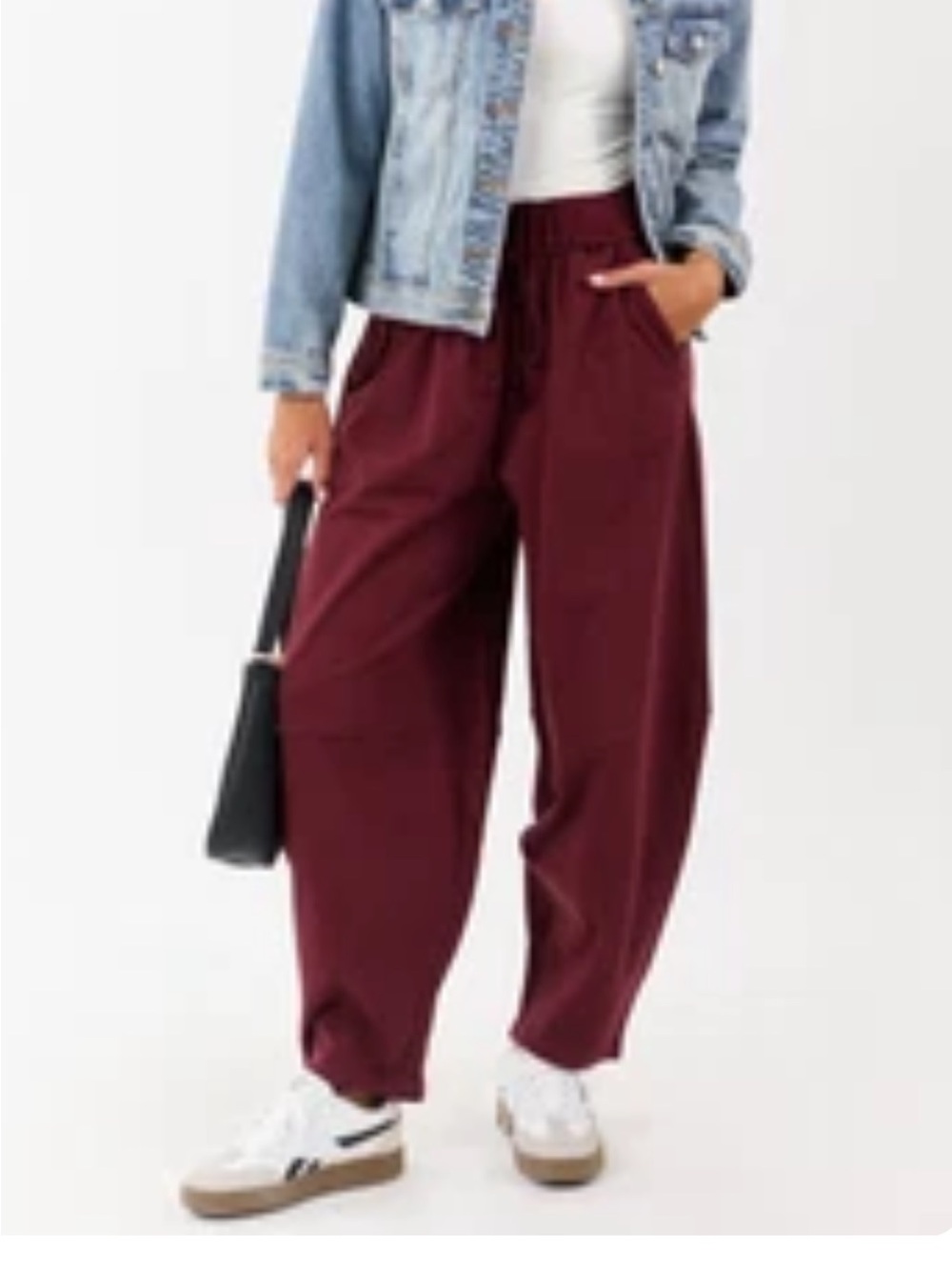 VeryJ barrel drawstring sweatpants